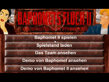 Baphomets Fluch II - Die Spiegel der Finsternis (GE) screen shot title